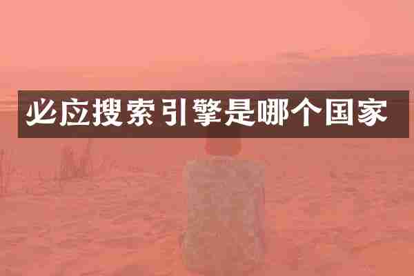 必应搜索引擎是哪个国家