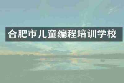 合肥市儿童编程培训学校