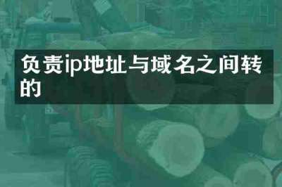 负责ip地址与域名之间转换的
