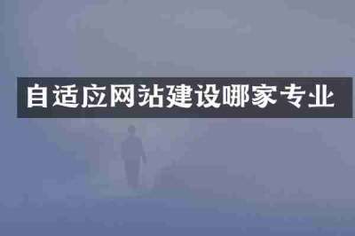 自适应网站建设哪家专业