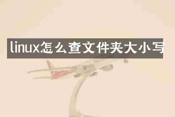 linux怎么查文件夹大小写