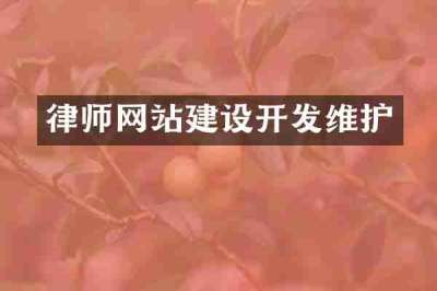 律师网站建设开发维护