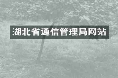湖北省通信管理局网站