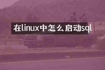 在linux中怎么启动sql
