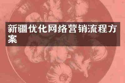 新疆优化网络营销流程方案