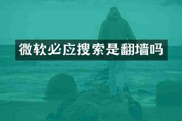 微软必应搜索是吗