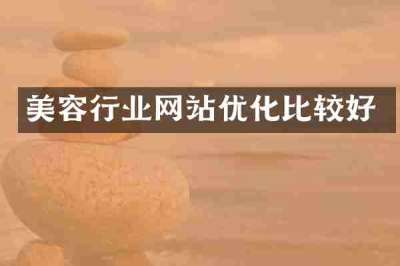 美容行业网站优化比较好
