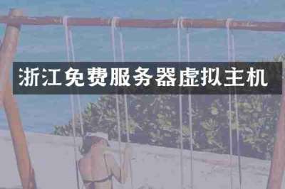 浙江免费服务器虚拟主机