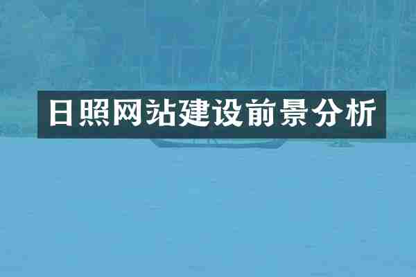 日照网站建设前景分析