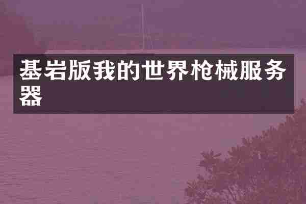 基岩版我的世界服务器