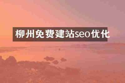 柳州免费建站seo优化