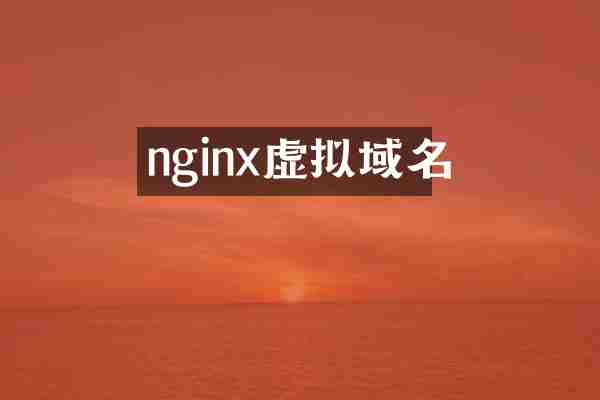 nginx虚拟域名