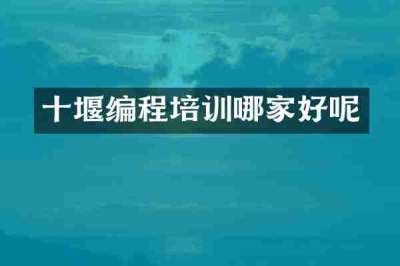 十堰编程培训哪家好呢