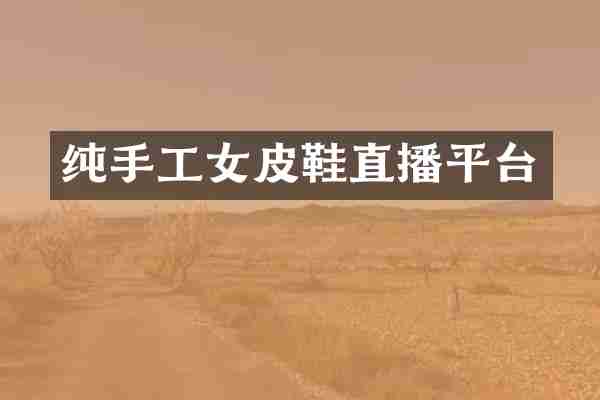 纯手工女皮鞋直播平台