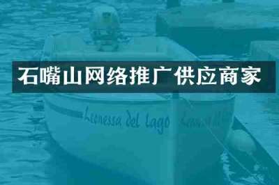 石嘴山网络推广供应商家