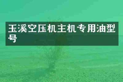 玉溪空压机主机专用油型号
