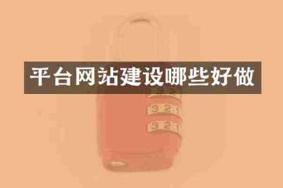 平台网站建设哪些好做