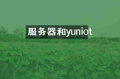 服务器和yuniot