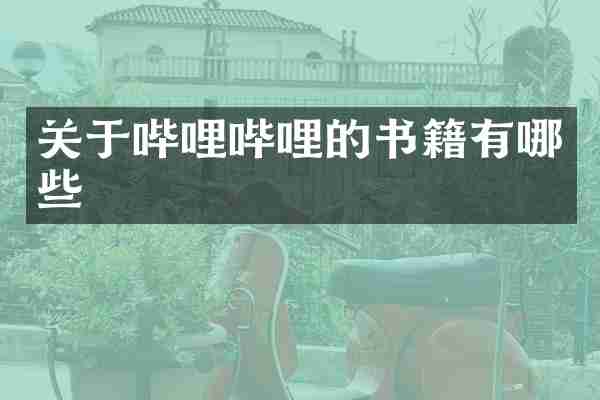 关于哔哩哔哩的书籍有哪些