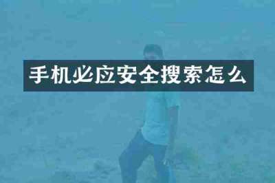 手机必应安全搜索怎么