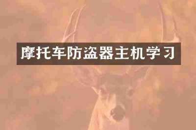 摩托车防盗器主机学习