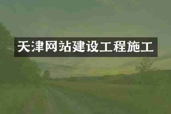 天津网站建设工程施工