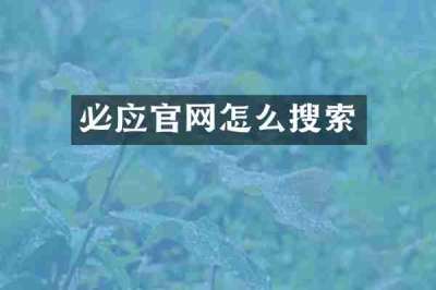 必应官网怎么搜索