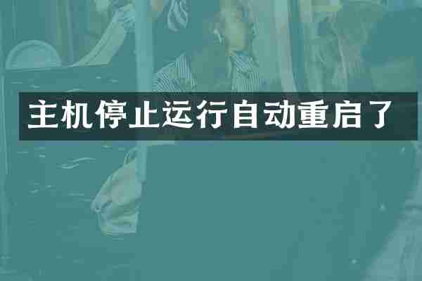 主机停止运行自动重启了