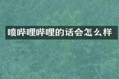 喷哔哩哔哩的话会怎么样