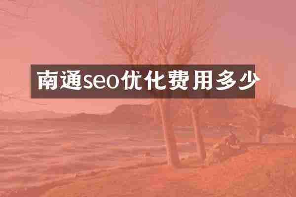 南通seo优化费用多少