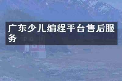 广东少儿编程平台售后服务
