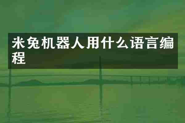 米兔机器人用什么语言编程