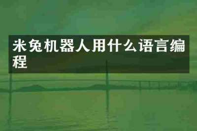 米兔机器人用什么语言编程