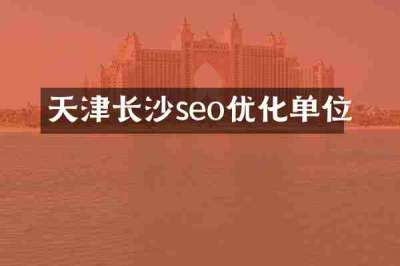 天津长沙seo优化单位