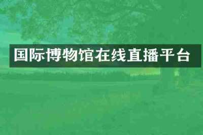 国际博物馆在线直播平台