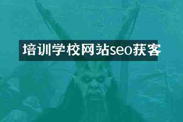 培训学校网站seo获客