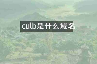 culb是什么域名