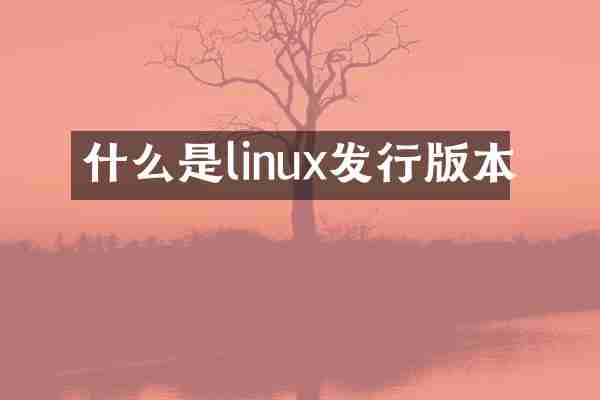 什么是linux发行版本