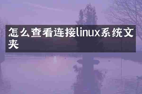 怎么查看连接linux系统文件夹