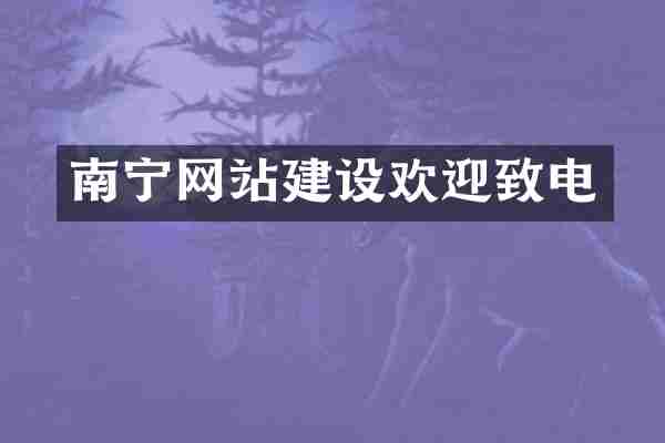 南宁网站建设欢迎致电