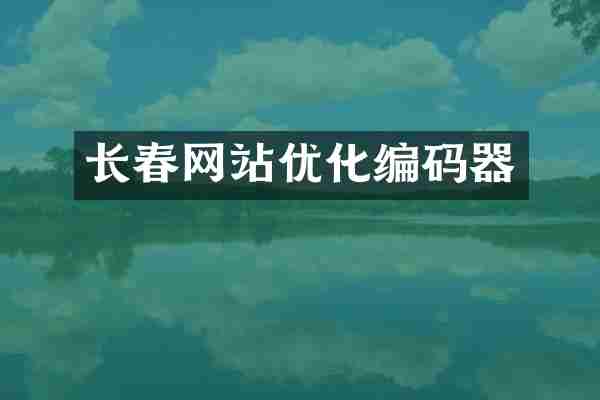 长春网站优化编码器