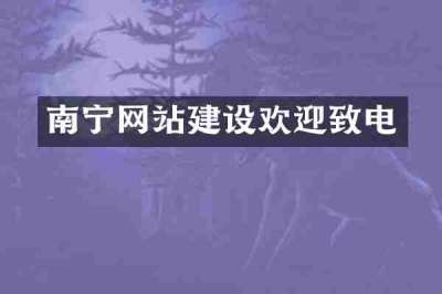南宁网站建设欢迎致电