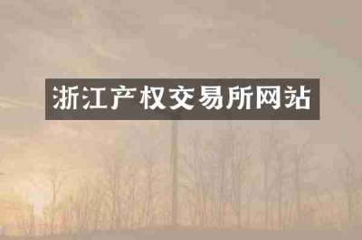 浙江产权交易所网站