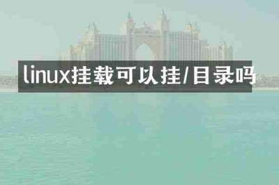 linux挂载可以挂/目录吗