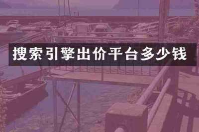 搜索引擎出价平台多少钱