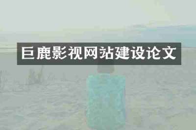巨鹿影视网站建设论文