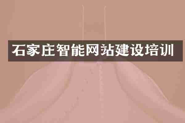 石家庄智能网站建设培训