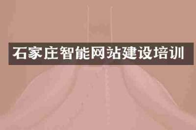 石家庄智能网站建设培训