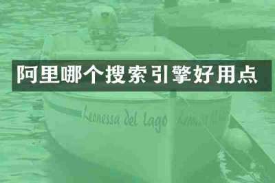 阿里哪个搜索引擎好用点