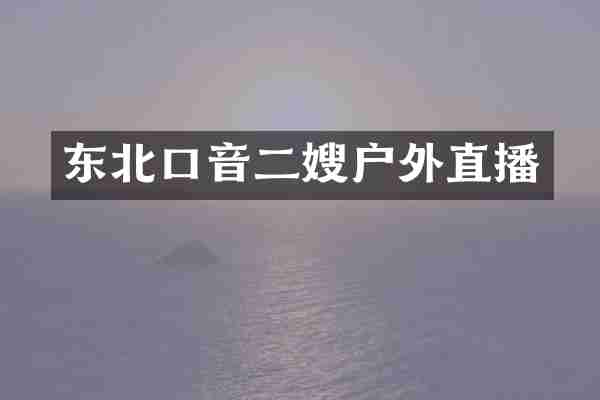东北口音二嫂户外直播